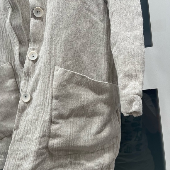 Zara basic linen jacket - Picture 3 of 4
